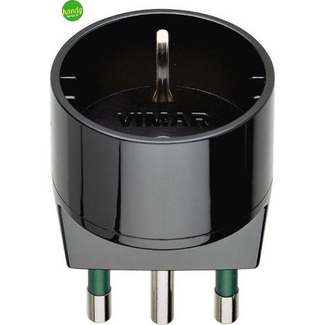 Adattatore Vimar S17+P30 nero (1/5)