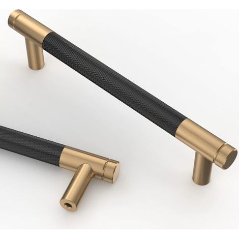 Lot de 10 poignées de meuble 128mm en métal doré antirouille – Vis incluses pour tiroirs et armoires – Installation simple et rapide (1/5)