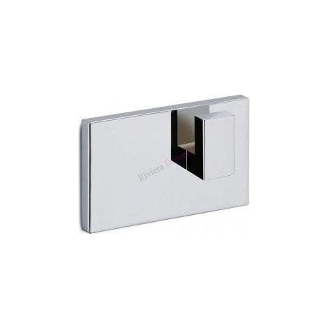 Gedy Kit 2 Placas de Fijación con Adhesivo para Accesorios de Baño, Acabado Cromo Brillante
