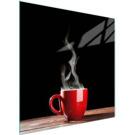 Protezione in vetro per piano cottura 50x52 Caffè (1/5)