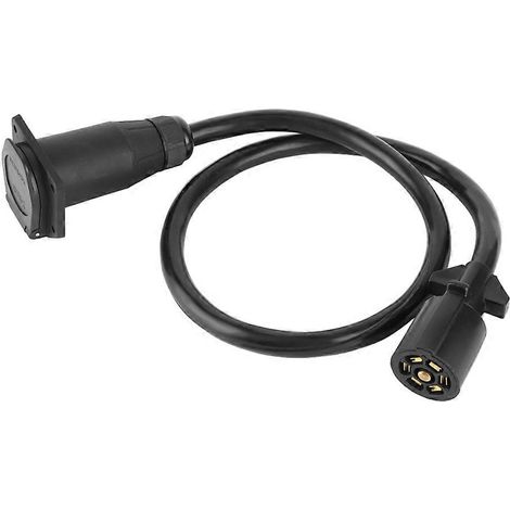 Câble d'extension pour remorque à 7 broches, câble d'extension pour remorque à 7 broches de 3 pieds, connecteur de queue de remorque, compatible avec le câblage des VR. (1/5)