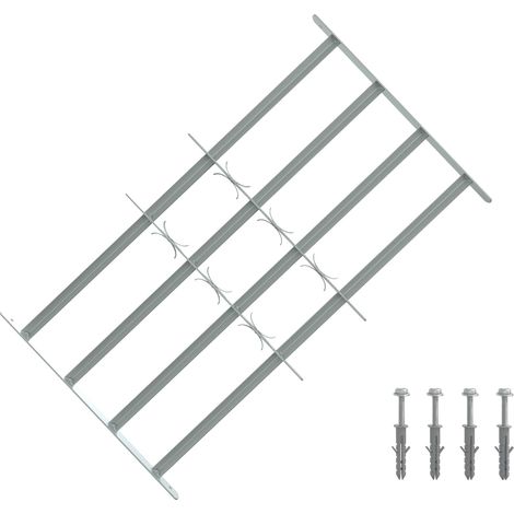 vidaXL Griglia di sicurezza per finestre con 4 barre trasversali