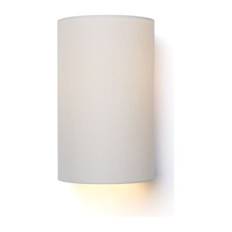 Lampada con Paralume RON W 15/25 da parete Chintz grigio chiaro/PVC bianco 230V E27 28W