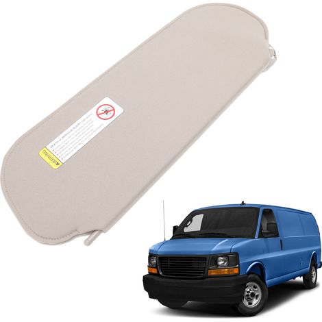 Beige Sonnenblende 84054688, passend für GMC Savana 3500 2003-2018, rechte Seite. (1/5)