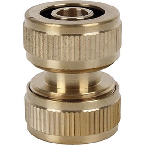 WURKO reparador manguera laton 15 mm , Reparador de latón de 1/2 pulgadaPara mangueras de 15mm. (1/2)