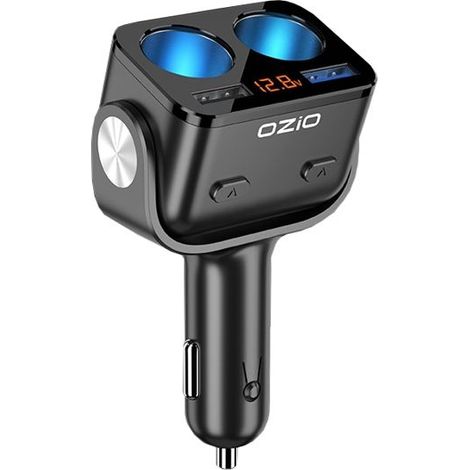 Allume-cigare USB voiture 6.5A double port Y48Q Noir - Charge rapide pour téléphone et GPS - Convertisseur allume-cigare (1/5)