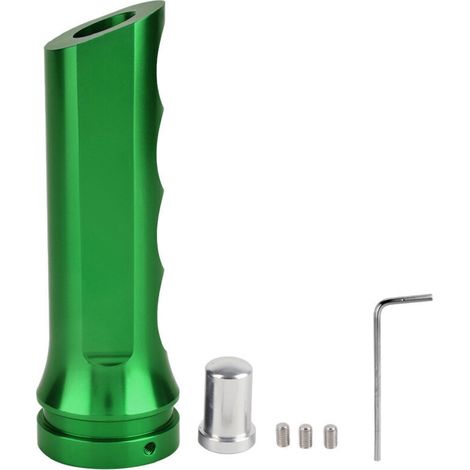 Housse de protection de poignée de frein à main universelle en aluminium pour voiture, verte
