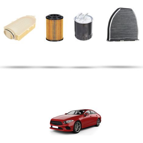 Kit tagliando 4 filtri compatibile con Mercedes CLS (C218) 250CDI 150kw Dal 2011 (1/5)