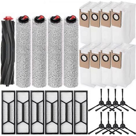 Filtre pour aspirateur brosse pour aspirateur Filtre de brosse pour aspirateur filtre de 27PCS Eufy Omni S1 Pro/Omni Aspirateur pièce détachée Aspirateur Brosse HEPA Filtre Sac à poussière (1/5)