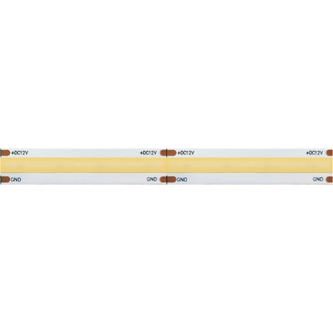 Striscia led 5m COB IP20 monocolore da 15W/MT 12V - 6500K (1/4)