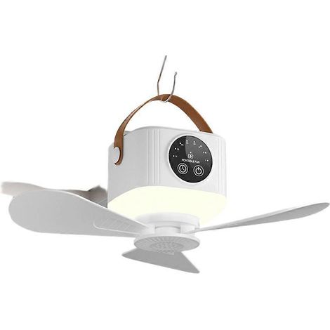 Portable rechargeable ventilateur de plafond 7200 mah sans fil USB suspendu pour student dorm bed extérieur camping (1/5)