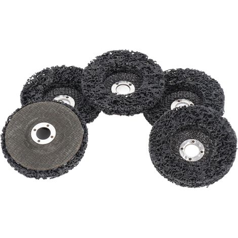 Cinq bobines de dénudage noires de 4 pouces, adaptées à l'acier inoxydable, à l'acier à faible teneur en carbone, à l'aluminium, au plastique et à d'autres matériaux. (1/5)