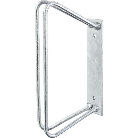 Alberts GAH 692254, Supporto Singolo per Bici, Fissaggio a Parete, zincato a Caldo, 45° / 350 x 170 mm
