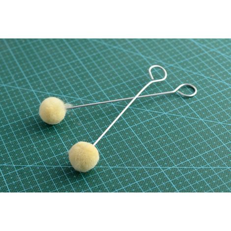 Pinceaux en laine pour la sculpture, la teinture et la peinture des bords du cuir (paquet de 20, sans marque)