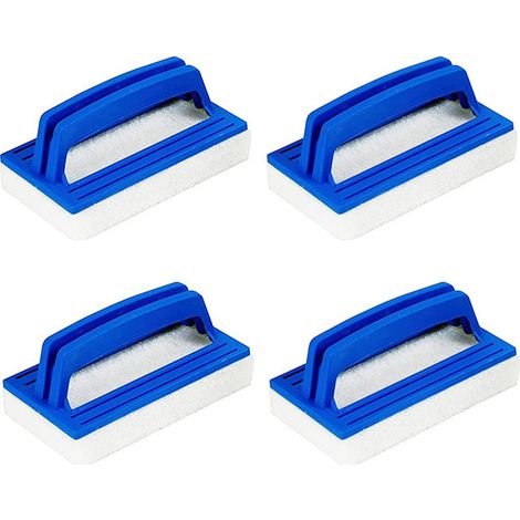 4 brosse de nettoyage de sol de piscine, brosse murale de piscine, brosse éponge en nylon-14,5 cm (1/5)