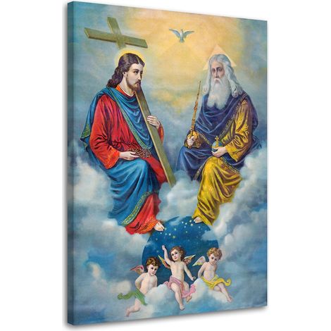 Stampa su tela, Santissima Trinità  - 60x90 (1/4)
