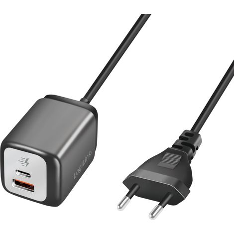 Caricatore usb 1xusb a 1xusb c con cavo fisso 15m gan 30w 880744