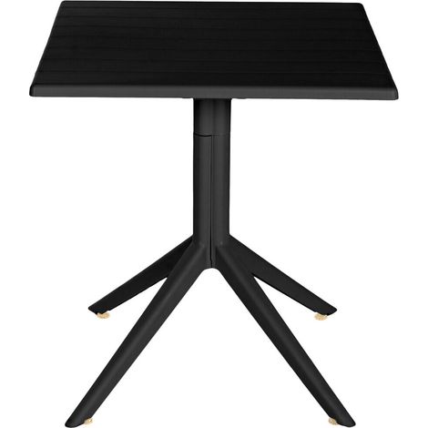 Mesa Metal Pp 70X70X75 Reciclado Negro (1/5)
