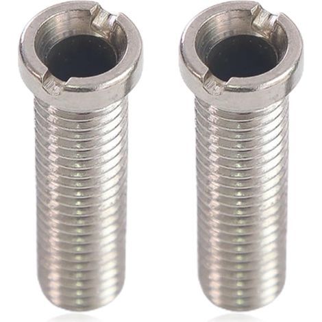 Due viti cave in acciaio inox color argento (1,51, 53,5 cm) da utilizzare con gli accessori per lo scarico del lavello della cucina. (1/5)