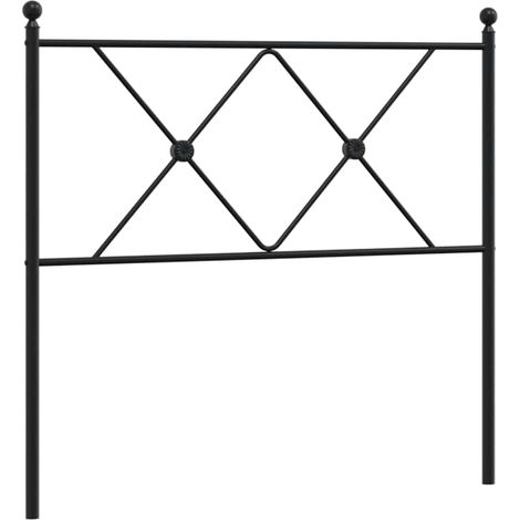 Maison Exclusive - Ersatz-Kopfteil Metall Schwarz 90 cm