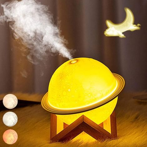Umidificatore per aromaterapia con tre modalità: nebulizzazione e luce lunare, connessione USB, spegnimento automatico per uso domestico - Crezuo