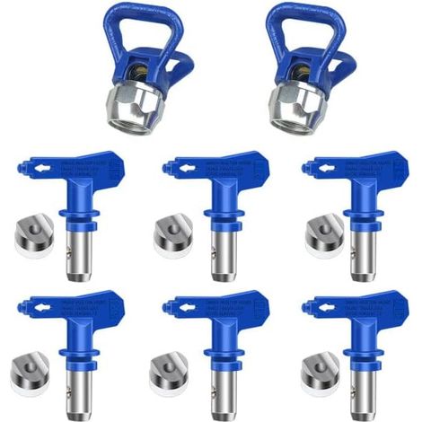 Embouts de pulvérisation réversibles pour pistolets de peinture sans air - Buse de pulvérisation réversible pour maisons, bâtiments, terrasses (211, 315, 417, 515, 517, 523) (1/5)