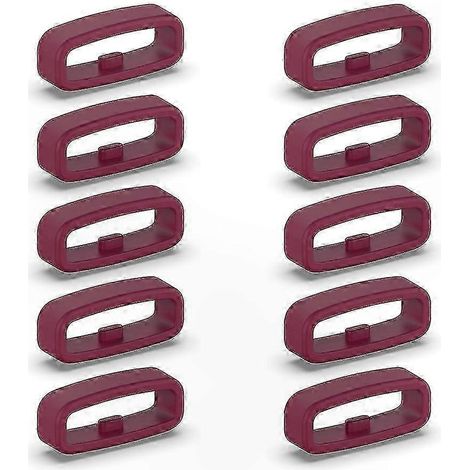Anneaux de maintien en silicone pour bracelets de 18 mm, 20 mm et 22 mm, sangles de fixation pour un maintien sûr (20 mm rouge) (1/4)