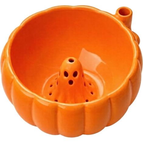 Bol de présentation de bonbons et de fruits d ' Halloween, bol d ' accent de citrouille avec détail central surélevé pour le de table d ' automne à la maison, décor de citrouille, accent central de de (1/5)