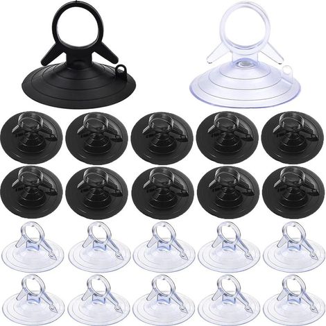 60 Pièces Ventouse Pare Soleil 45mm sans Crochets Ventouse Transparente Mini Ventouse pour Vitre, Salle de Bain Pare Brise Voiture (1/5)