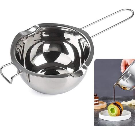 Casserole fusion bougies 600 ml inox 304, bain-marie chocolat/sucre