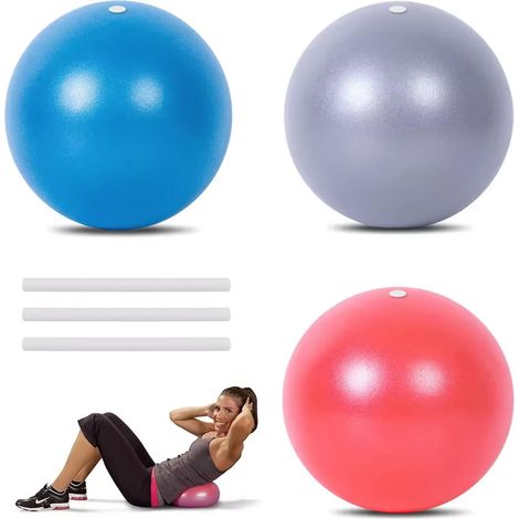 Set of 3 Gymnastics and Pilates Balls 20 cm (1/5)