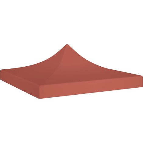 Toit de tente de réception 3x3 m Terre cuite 270 g/m² (1/5)