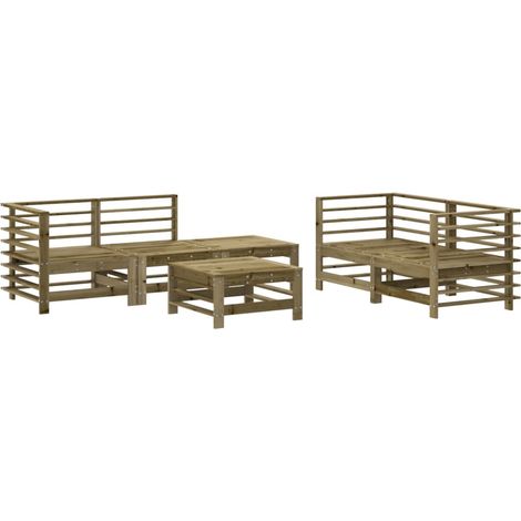 Maison Exclusive - Set Salotto da Giardino 6 pz in Legno Impregnato di Pino (1/5)