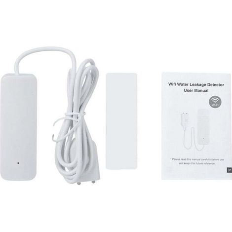 Alarme intelligente de fuite d'eau sans fil, wi-fi, niveau d'inondation, détection de fuites, Notifications, fonctionne avec Tuya (1/4)