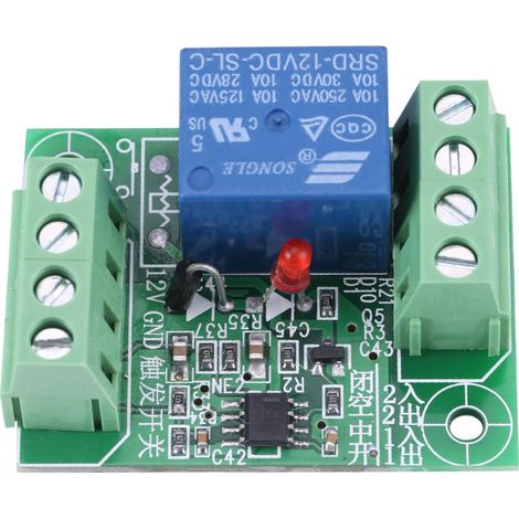 Module de commande de relais à déclenchement bistable monocanal 12 V CC (1/5)