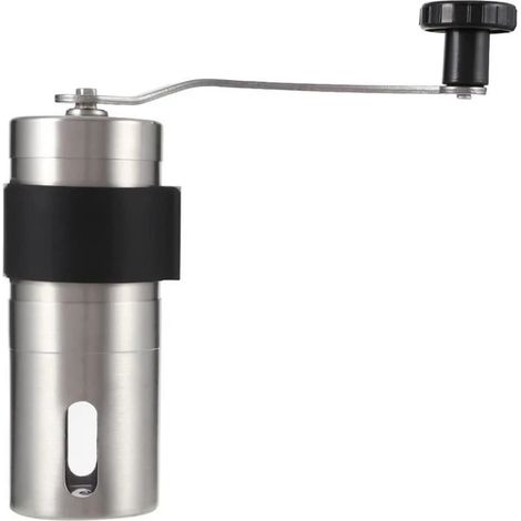Moulin à café manuel avec mouture réglable pour expresso, cafetière à piston et café filtre, idéal pour la maison, le bureau et les voyages.-AquaForge (1/4)