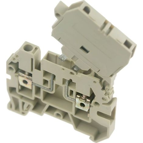 Borne de jonction avec porte-fusible à levier 4mm² - pas 6mm - beige - IMO (1/5)