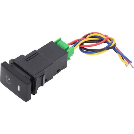 Druckknopfschalter 33,1 x 22,4 mm für LED-Nebelscheinwerfer mit Kabel für 12-V-Autos