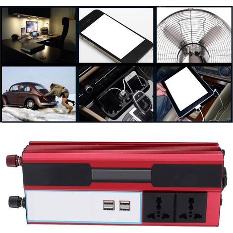 Onduleur solaire 4000 W avec affichage numérique Wave, chargeur de téléphone et 4 ports USB (220-240 V). (1/5)