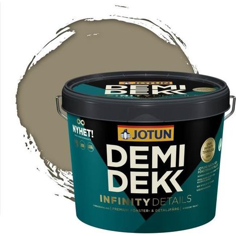 Peinture Bois - DEMIDEKK INFINITY DETAILS - Lasure Opaque Satinée - RAL 7034 - 3L (1/2)