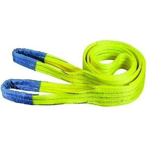 Cinghia Di Sollevamento Con Fascia A Doppio Strato Mm.100 - mt.4 x mm100h. - portata Kg.3000 colore giallo