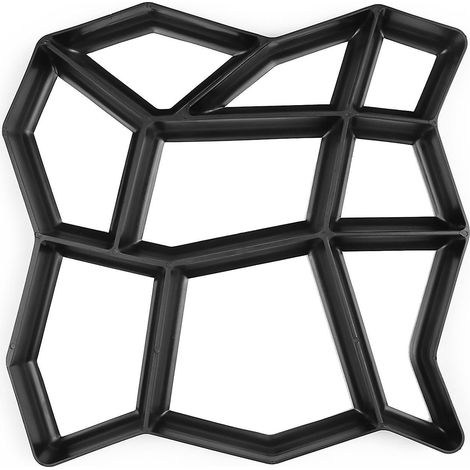 Moule réutilisable pour bordures de chemin, pavé en ciment, conception de pierre, moule à trottoir DIY