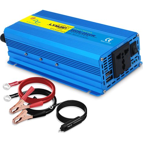Applicable Pur Sinus Convertisseur 12V 220V 400W /800W Onduleur avec 2 Ports USB