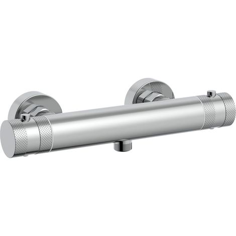 Core Shower Bar Valve Thermostatic Chrome with Optional Riser Rail Kit, Bar Valve Only