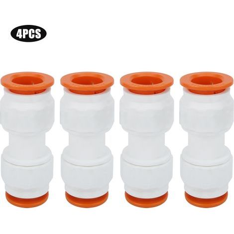 4 raccords de tuyauterie d'eau PPR 25 mm à 25 mm. adaptateurs de connexion de tuyau droit 25 mm à 25 mm (1/4)