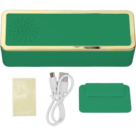Purificateur d'air portable rechargeable mini ioniseur anti-humidité désodorisant LED sans fil pour placard armoire à chaussures vert (1/5)