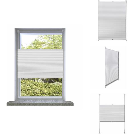Plissee Faltrollo Rollo Plisseerollo 40x125cm Weiß - Sonnen- Und Sichtschutz - Plissee - Faltrollo - Rollo - Fenstert Decoration (1/5)