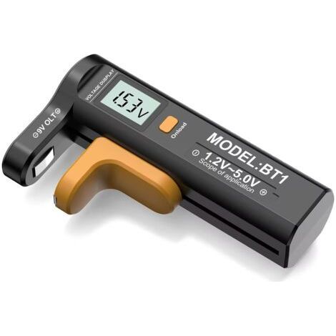 Comprobador de capacidad de baterías, pilas secas, pilas de botón, comprobador portátil de capacidad restante. (1/5)