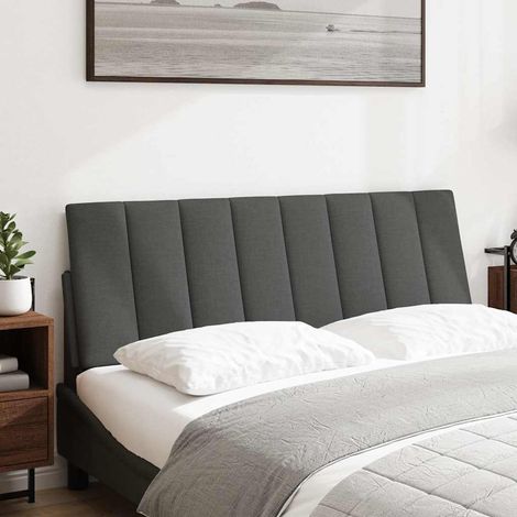 Coussin de tête de lit Hanko gris foncé 120 cm tissu CFW57086 (1/5)