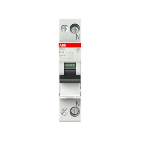 ABB interruttore automatico 1P+N 10A 4,5Ka - SN201LC10